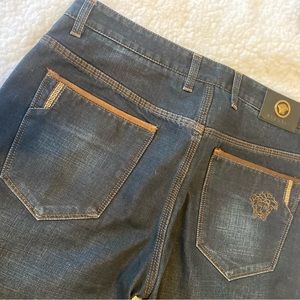 Mens New with Tags Gianni Versace Blue Jeans Couture size 35